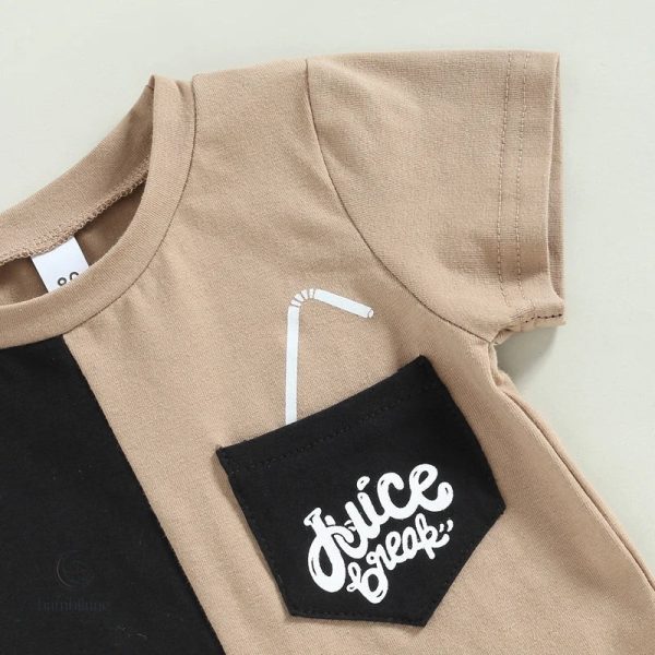Vêtements printemps-été garçon, ensemble à la mode et confortable