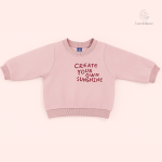 Pull automnal pour enfants, motif soleil créatif