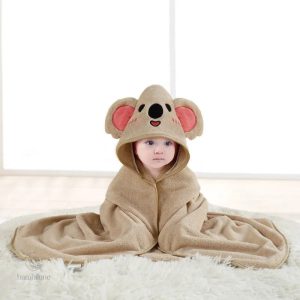 Serviette de bain mignonne pour enfants avec motifs d'animaux