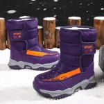 Bottes d'hiver confortables avec doublure douce