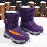 Bottes d'hiver pour enfants avec doublure en peluche