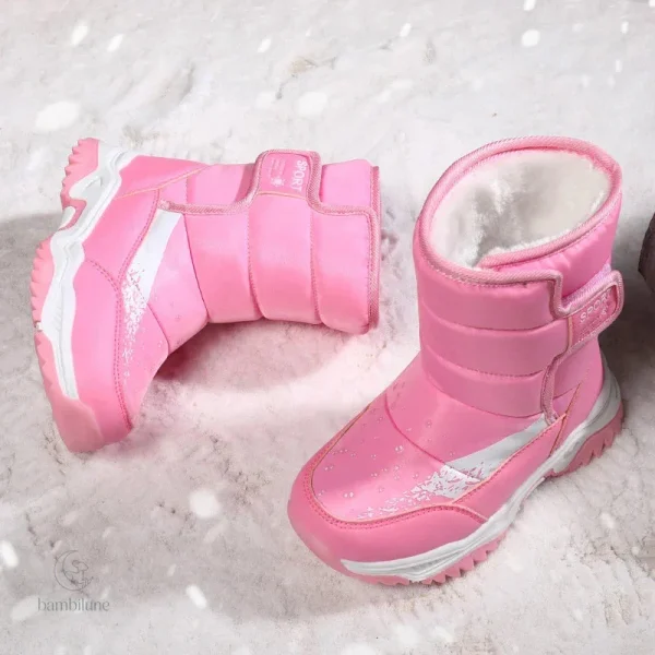 Bottes d'hiver robustes avec intérieur en peluche