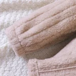 Doublure en polaire douce, manteau d'hiver pour filles actives