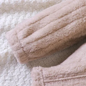 Doublure en polaire douce, manteau d'hiver pour filles actives