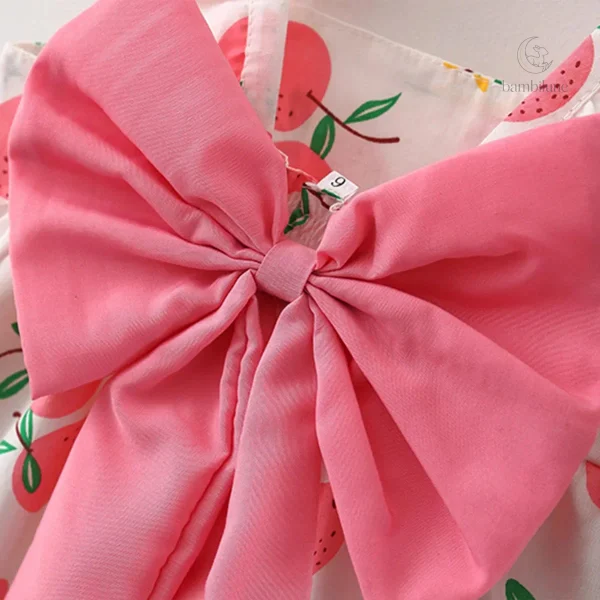 Vêtement d'été pour enfants, robe à motifs fruités