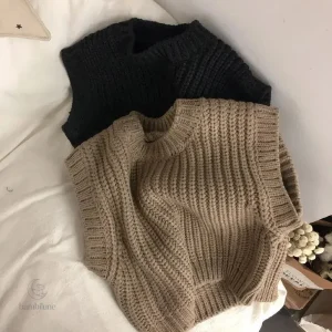 Pull chaud pour enfants en tricot