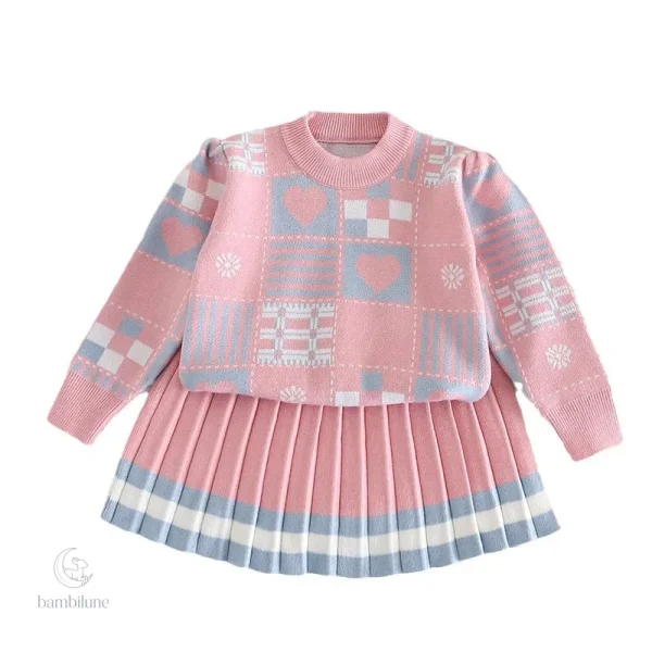 Haut et jupe trendy, parfaits pour les jours frais