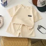 Vêtements confortables pour enfants, ensemble haut et short