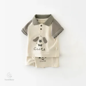 Mini set bébé chien estival et durable pour enfants