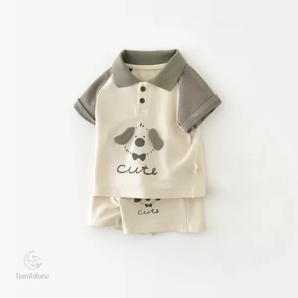 Mini set bébé chien estival et durable pour enfants