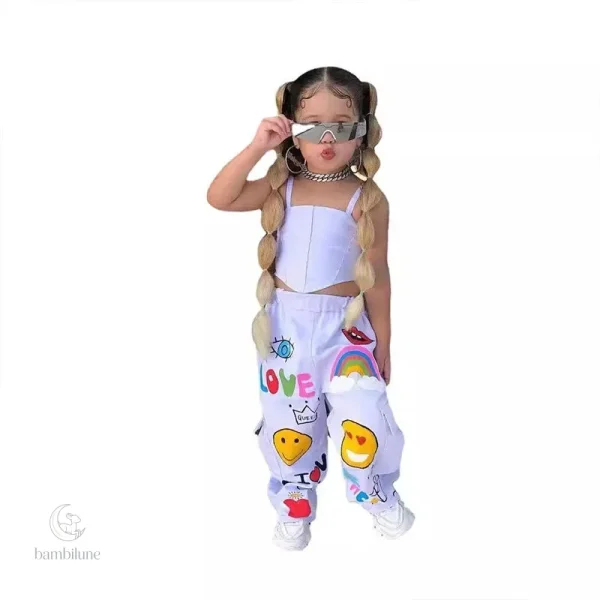 Débardeurs colorés et pantalons confortables pour enfants
