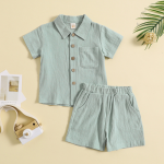 Mini Fashion - Ensemble d'été coton et lin pour garçons