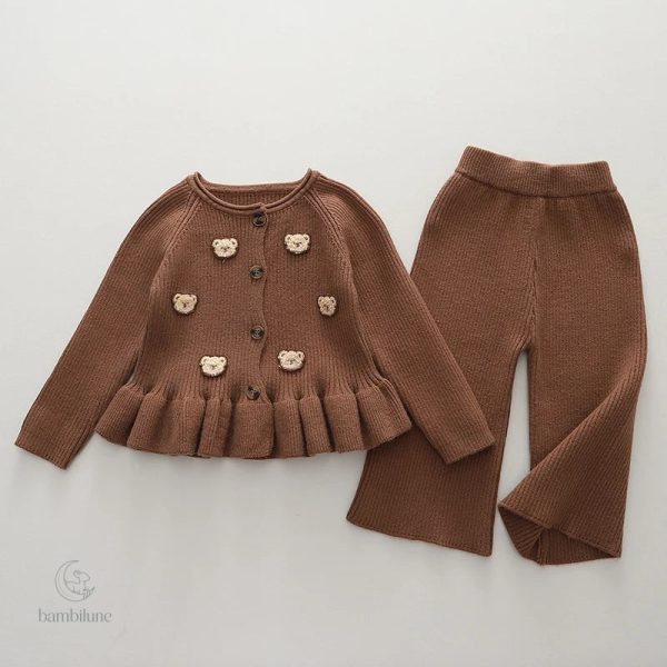 Mini ensemble d'hiver pour enfants, look adorable