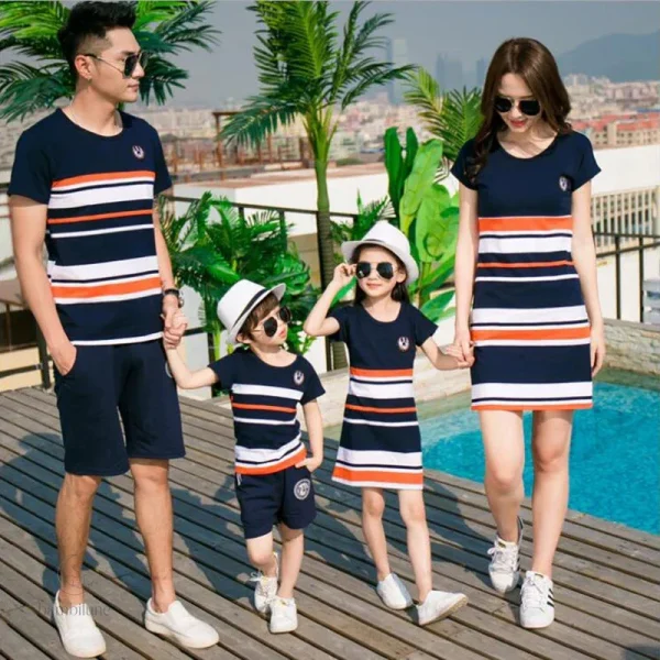 Vêtements rayés tendance Mini Fashion