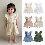 Mini combinaison été pour filles, mode enfantine