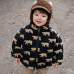 Gilet chaud pour enfants, motif oursons