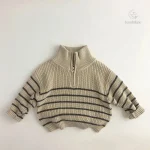 Pull pour enfants avec zip pratique