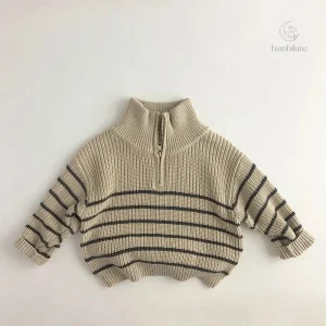 Pull pour enfants avec zip pratique