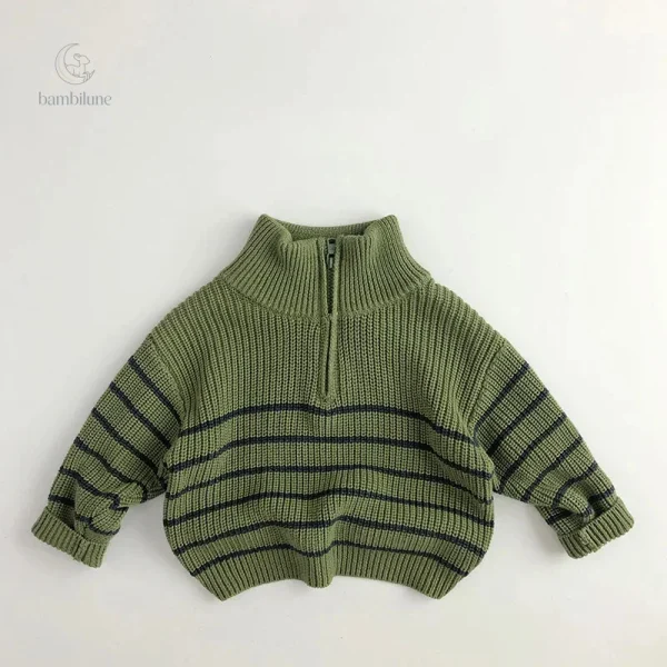 Pull enfant en coton avec zip