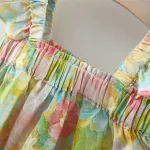 Robe d'été colorée pour fille, style fleur d'été