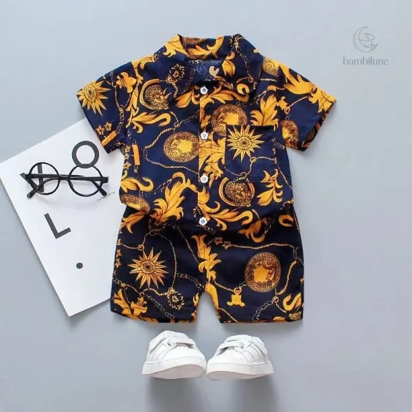 Ensemble floral frais pour garçons