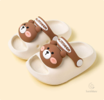 Chaussons de plage pour enfants avec motif à pois