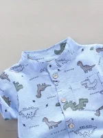 Vêtement d'été pour enfants avec motif de dinosaure