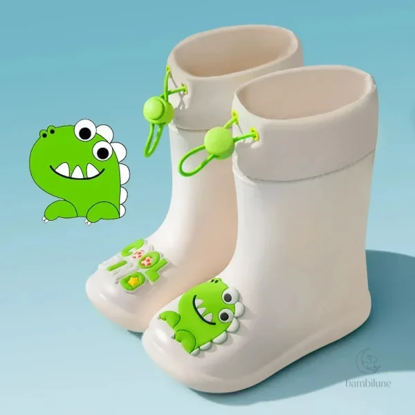 Bottes de pluie à motifs - Style amusant pour les petits