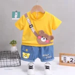 Vêtements pour enfants - Ensemble imprimé animal en coton doux