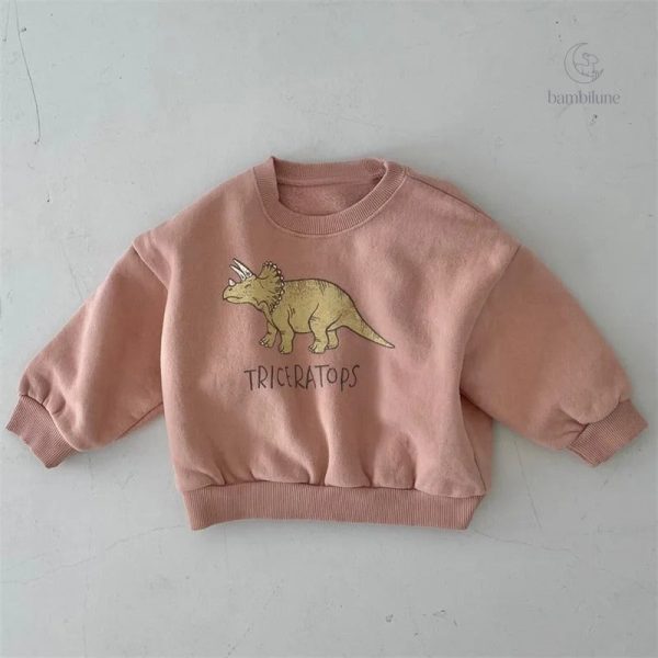 Vêtement d'hiver enfant avec imprimé dinosaure coloré