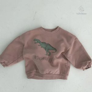 Pull d'automne pour enfant avec design dinosaure