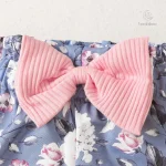 Vêtements d'été pour enfants, look floral joyeux