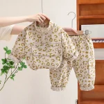 Robe à imprimé léopard pour jeunes fashionistas