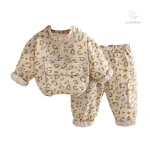 Mini robe à motifs léopard, look chic pour enfants