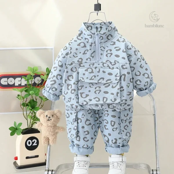 Ensemble de robes pour enfants avec imprimé animal
