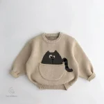 Pull confortable pour enfants avec design animalier