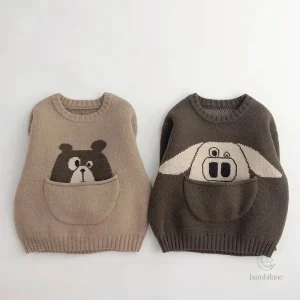 Vêtement d'automne pour enfants avec imprimé animalier