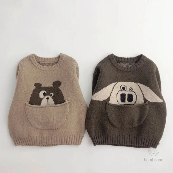 Vêtement d'automne pour enfants avec imprimé animalier
