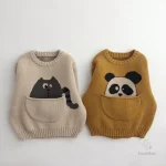 Pull tendance pour enfants avec motif adorable