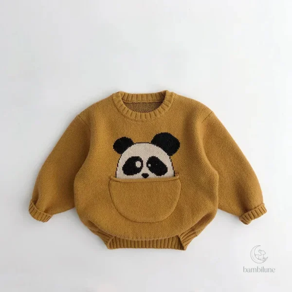 Pull douillet pour enfants avec pochette intégrée