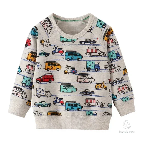 Mode enfantine - Pull à motifs originaux