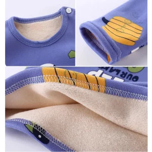 Vêtement d'automne pour enfants, pyjama douillet cartoon