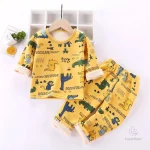 Mini pyjama polaire pour enfants, style amusant et chaleureux