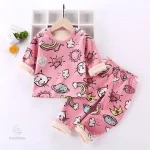 Vêtement d'hiver pour enfants, pyjama doux en polaire