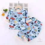 Pyjama cartoon pour enfants, idéal pour les nuits froides