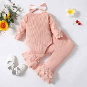 Barboteuse et pantalon 'La petite fille à son papa