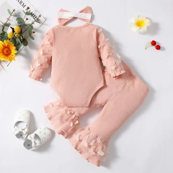 Barboteuse et pantalon 'La petite fille à son papa
