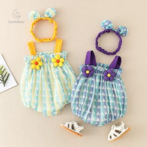 Mode enfantine : combinaison confortable et aérée pour filles