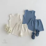 Mode enfantine : ensemble de robes en coton