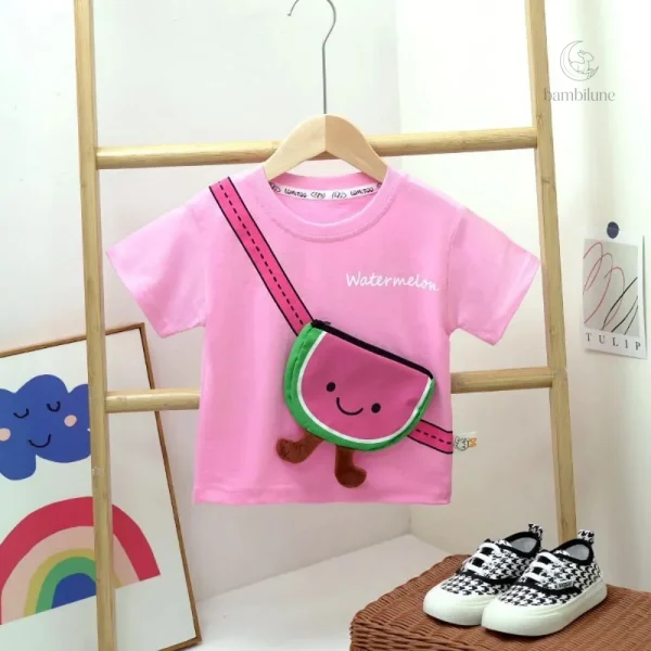 T-shirt tendance pour petits, style fruité